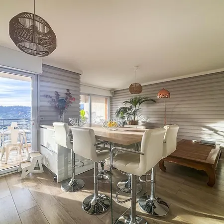 Terre D'azur - Wifi, Parking, Vue Mer Apartment Nice